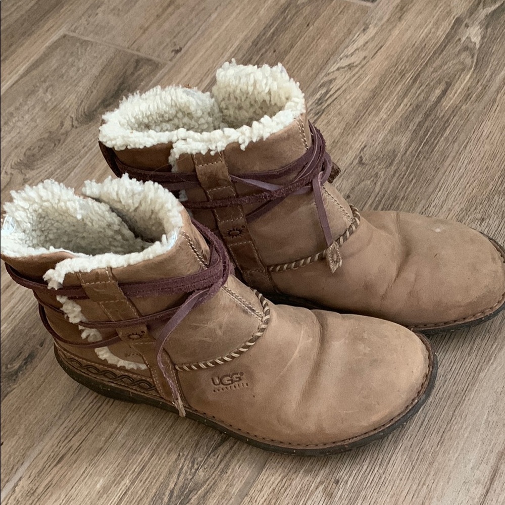 UGG Tan Winter Boots with Cozy Lining